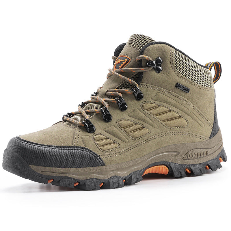 Unisex High-Top Waterproof Hiking Camping Shoes