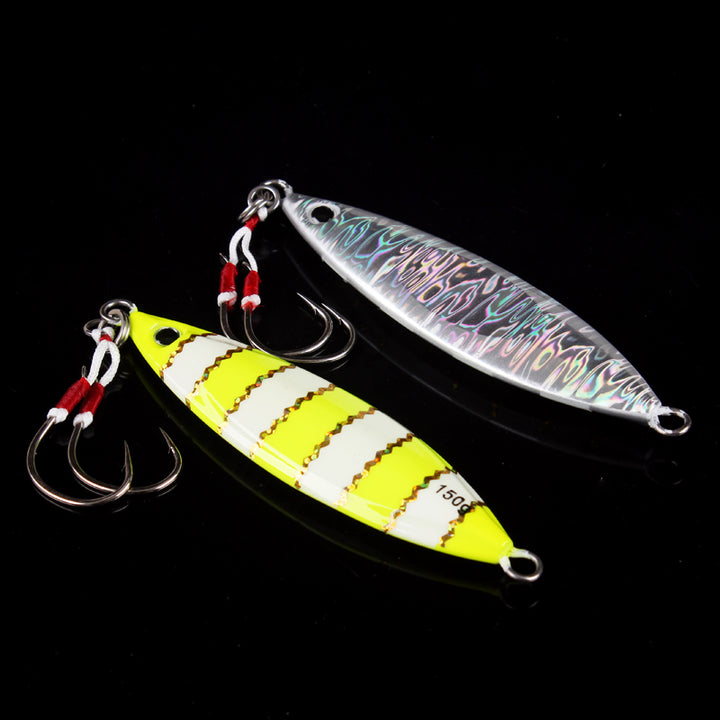 Luminous Laser Double-Hook Fishing Lure (Slow Sinking Iron Bait)