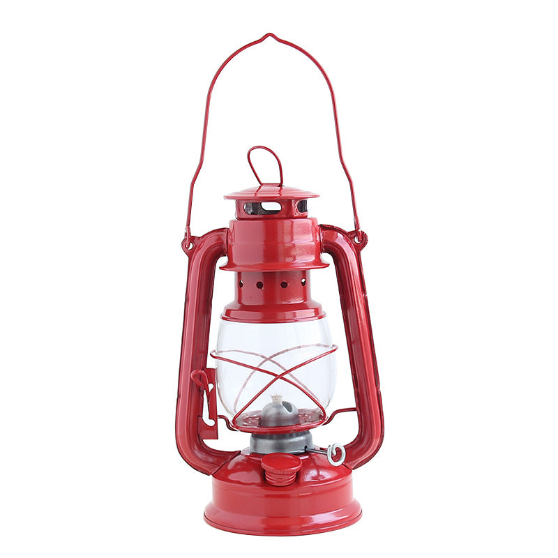 Retro Iron Kerosene Portable Camping Lantern