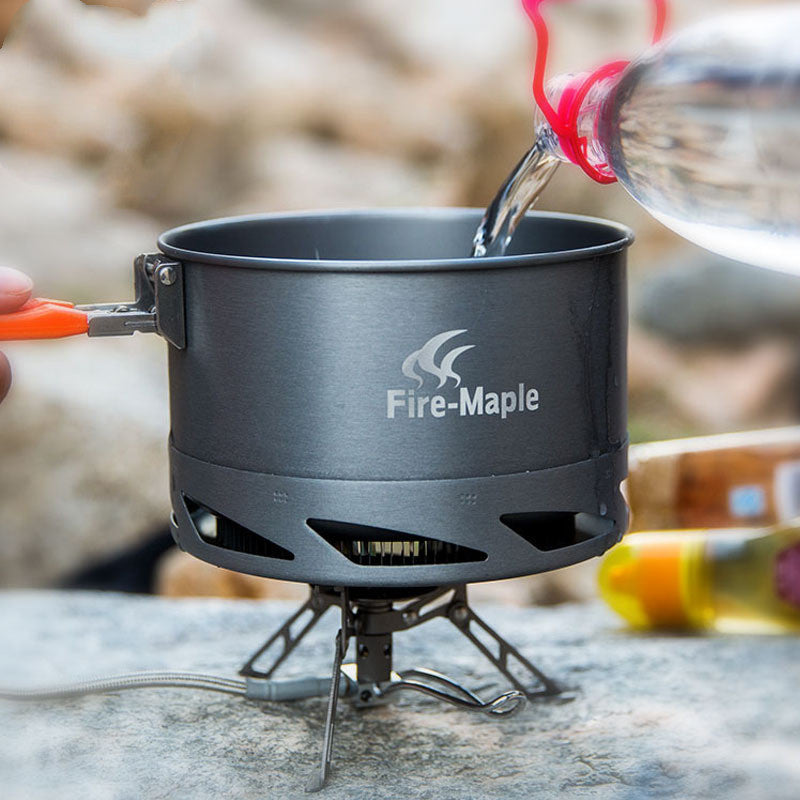 Alumina Heat Exchanger Camping Cookware Set with Tableware