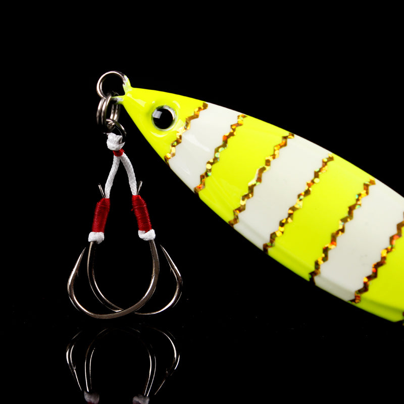 Luminous Laser Double-Hook Fishing Lure (Slow Sinking Iron Bait)