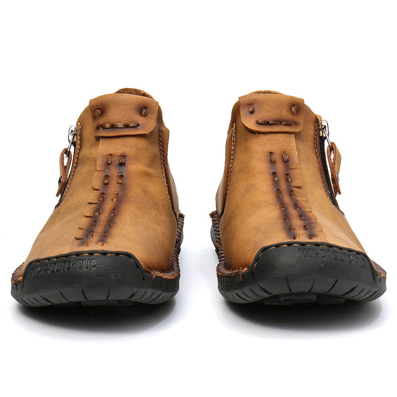 Men’s Outdoor Hiking Ankle Boots with Zipper