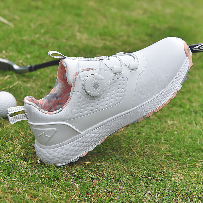 Couple Waterproof Spiked Golf Shoes