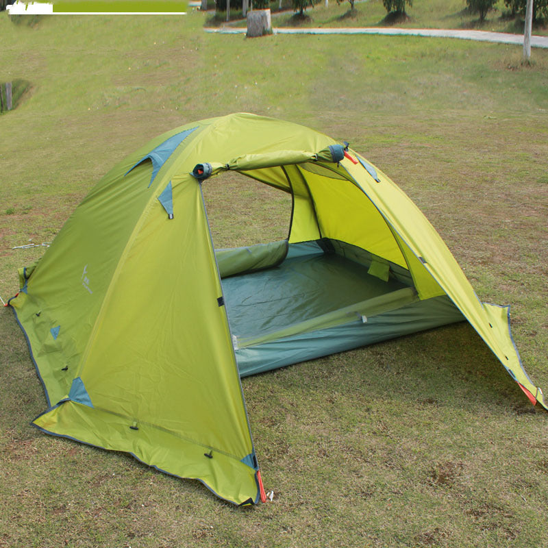 Double Aluminum Pole Storm Resistant Camping Tent