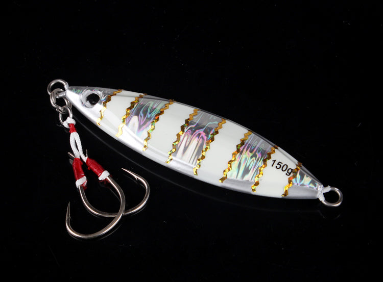 Luminous Laser Double-Hook Fishing Lure (Slow Sinking Iron Bait)